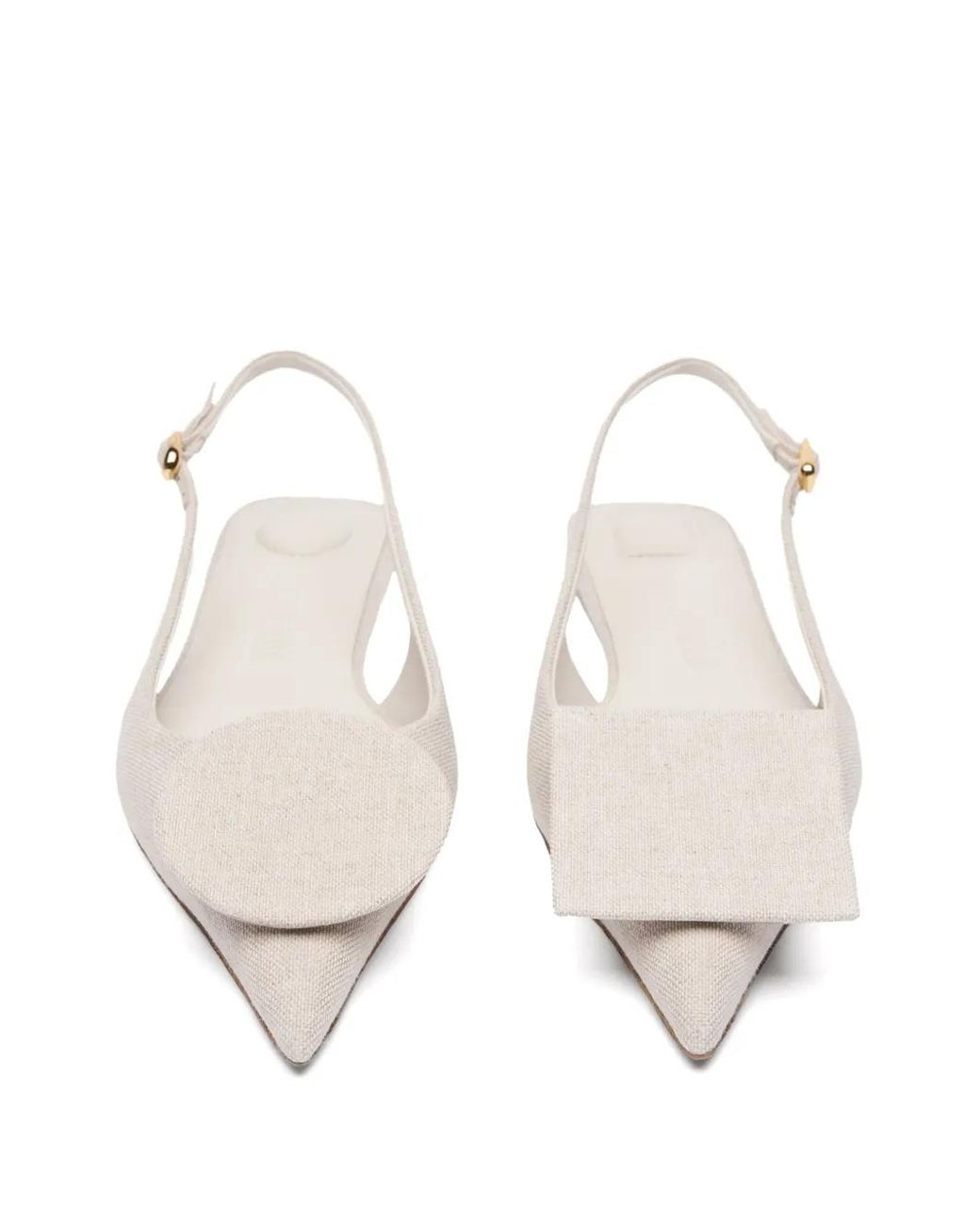 Jacquemus White The Duelo Flat Pumps