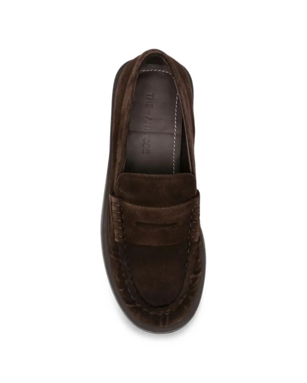 THE ANTIPODE White Rafa College Suede Loafers for men