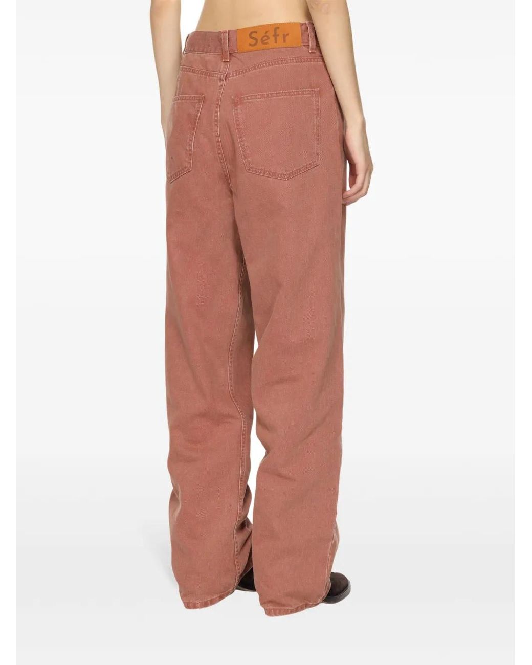 Séfr Red Wide-Leg Jeans