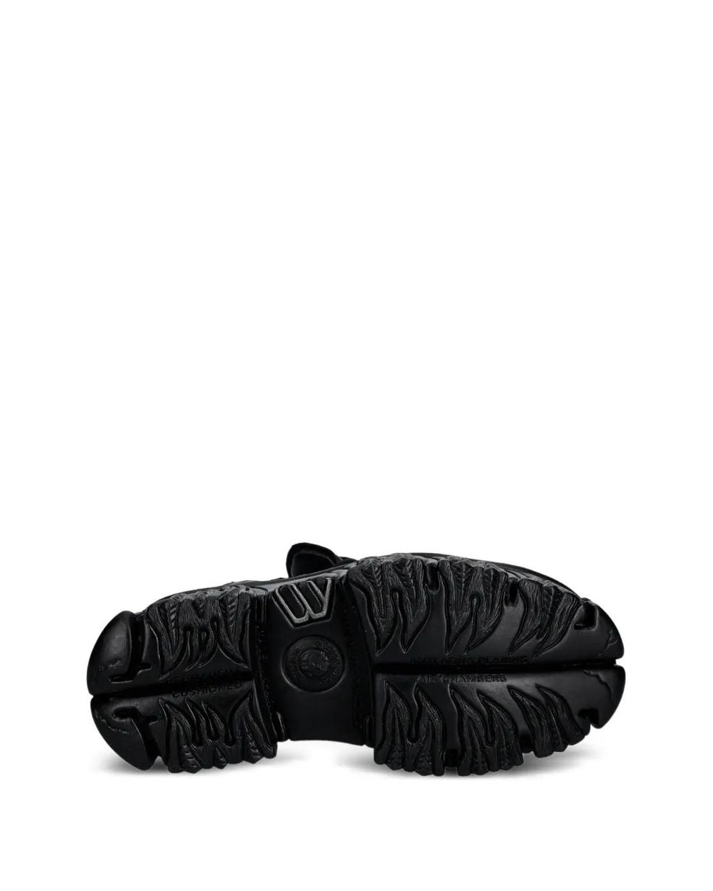 Zapatillas Con Cordones Y Plataforma New Rock de color Black