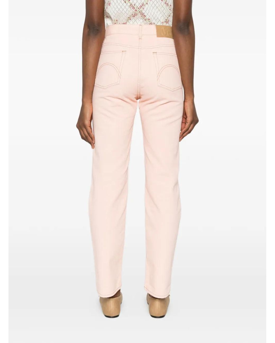 Blazé Milano Pink Emblem Straight Jeans