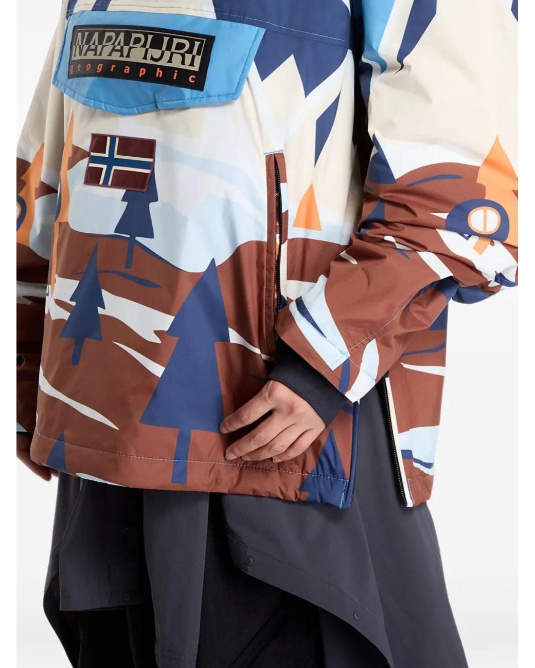 Napapijri Blue Rainforest Next Zip-Up Hoodie Jacket