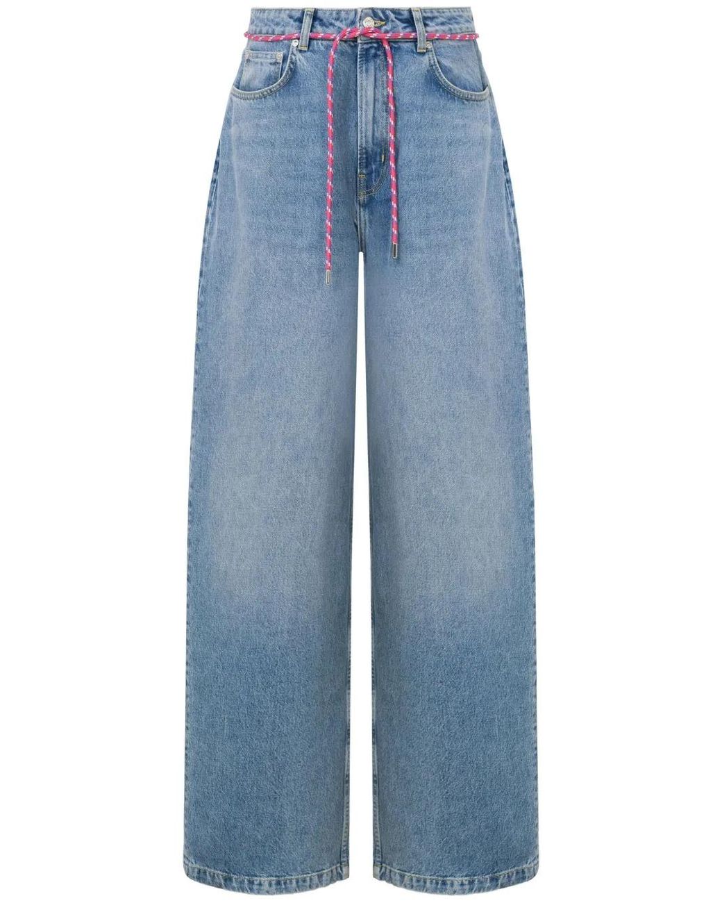 Moschino Blue Wide-Leg Jeans