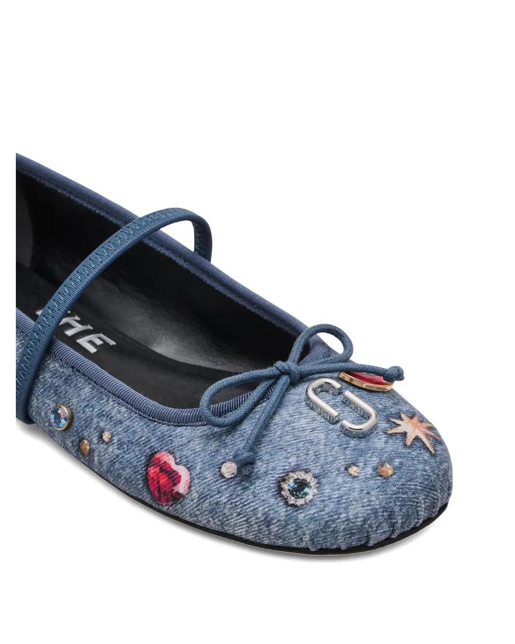 Marc Jacobs Blue The Trinket Charm Sabrina Ballerina Flats