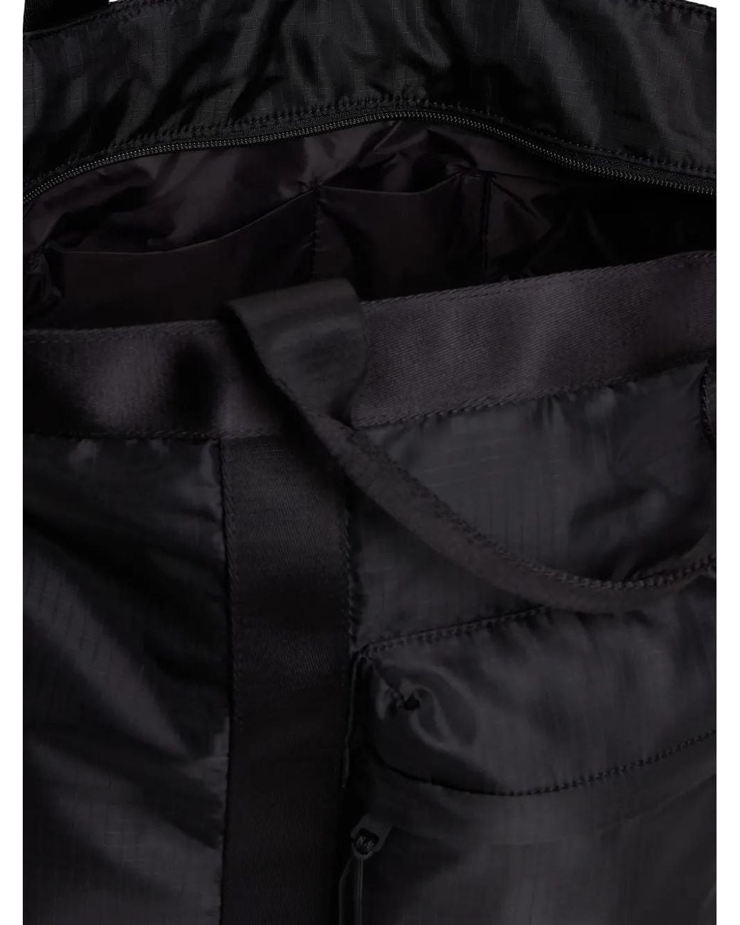 Woolrich Black Pouch-Pocket Tote Bag for men