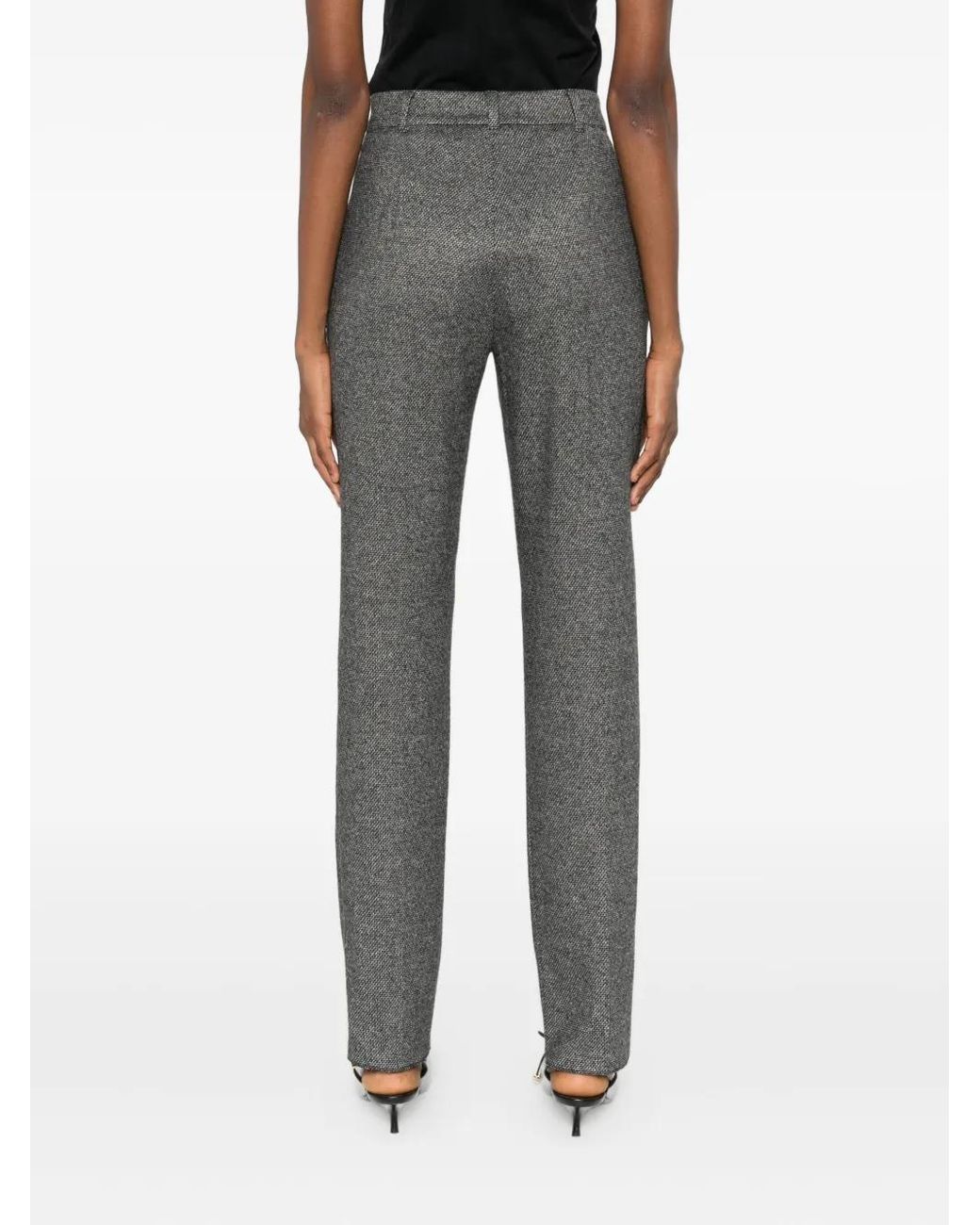 Max Mara Broek Met Textuur in het Gray