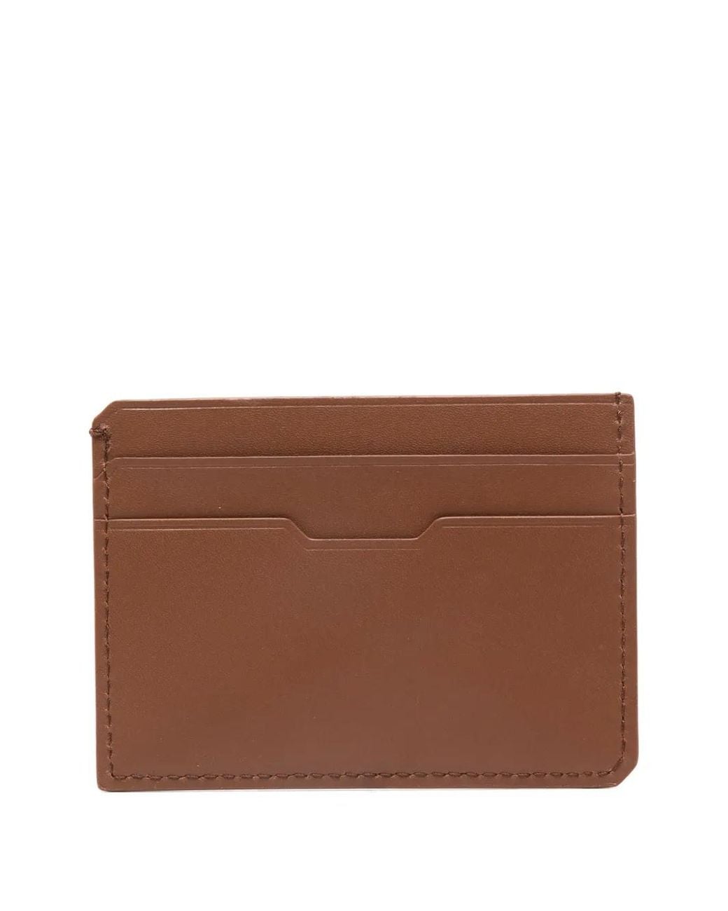 Lanvin Brown Logo-Print Cardholder for men