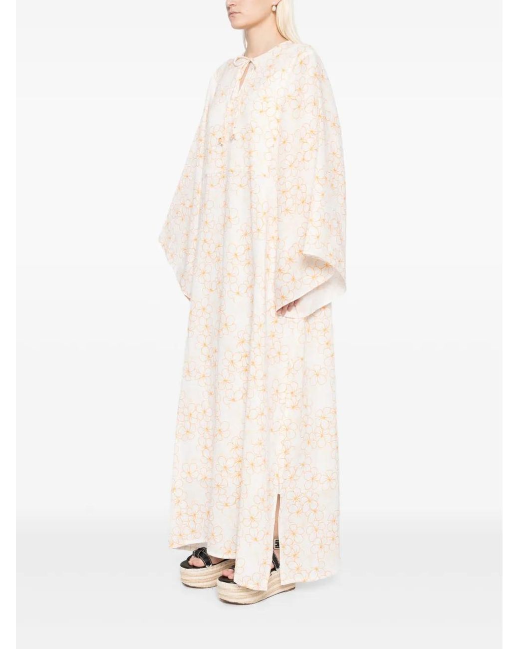 Bambah White Daisy Moza Dress