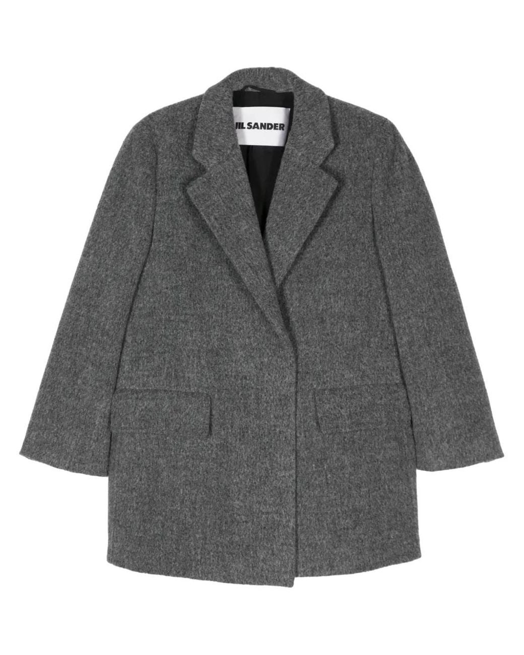 Jil Sander Gray Mélange-Effect Blazer