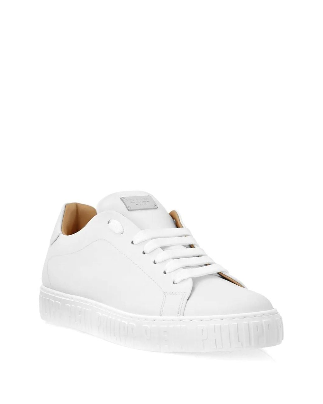 Philipp Plein White Embossed Sole Sneakers