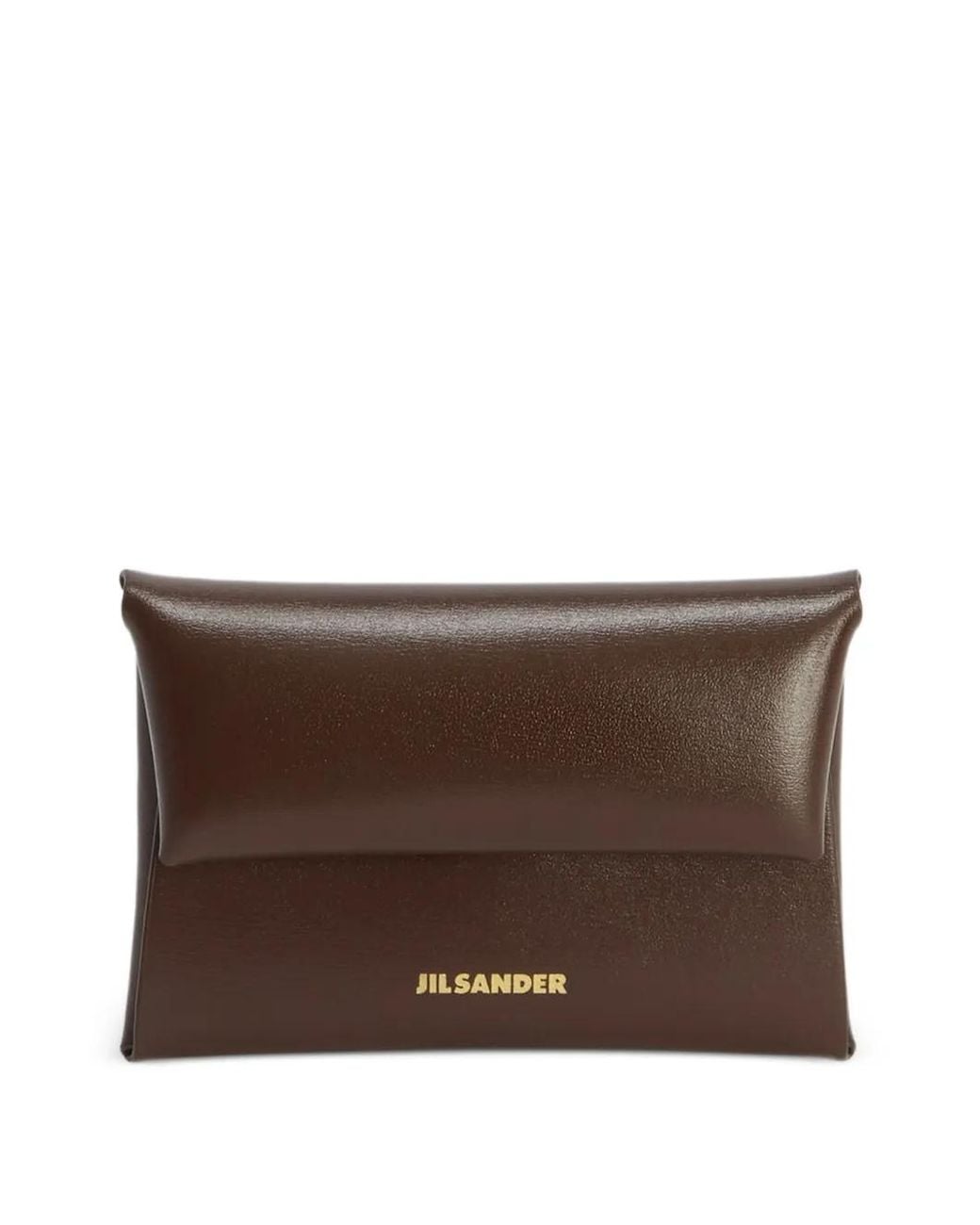 Jil Sander Brown Folded Coin Purse