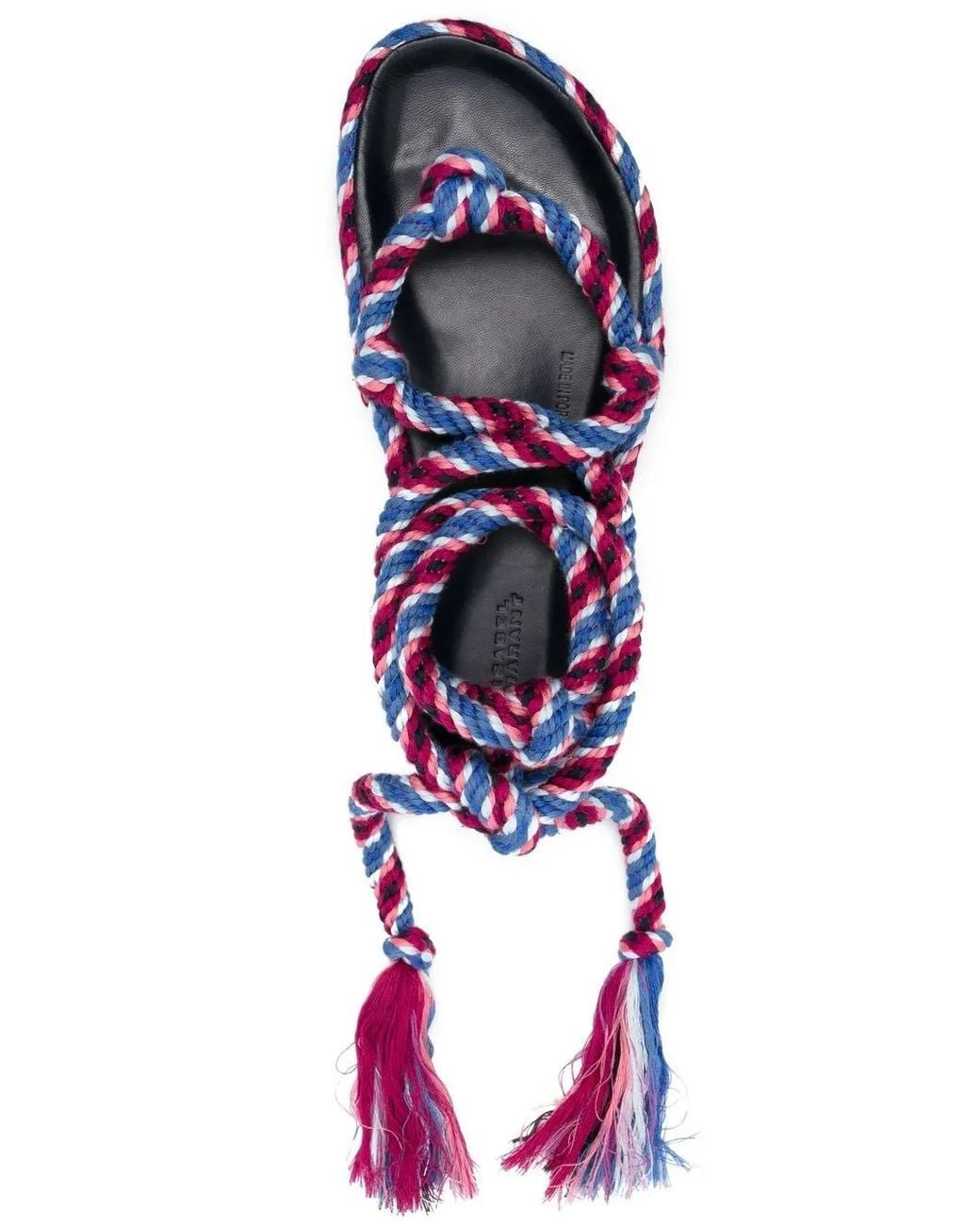 Isabel Marant Purple And Rope Erol Sandals