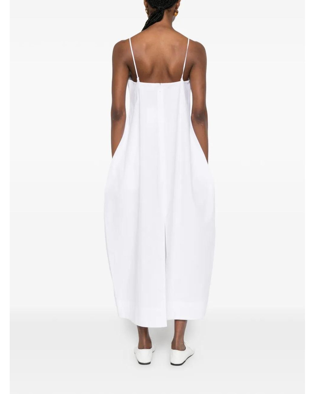 Rohe White Bustier Voluminous Maxi Dress