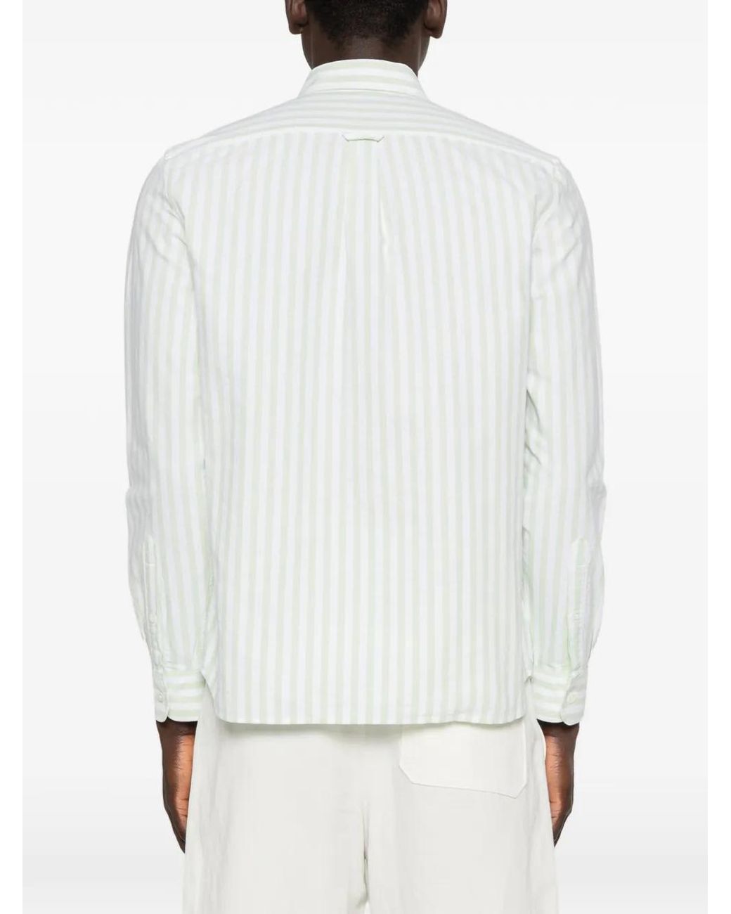 Lacoste White Striped Shirt for men