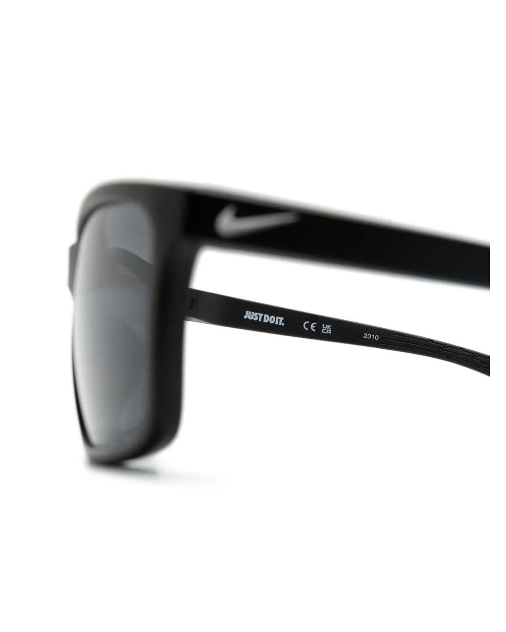 Nike Gray Valiant Terrain Tint Rectangle-Frame Sunglasses