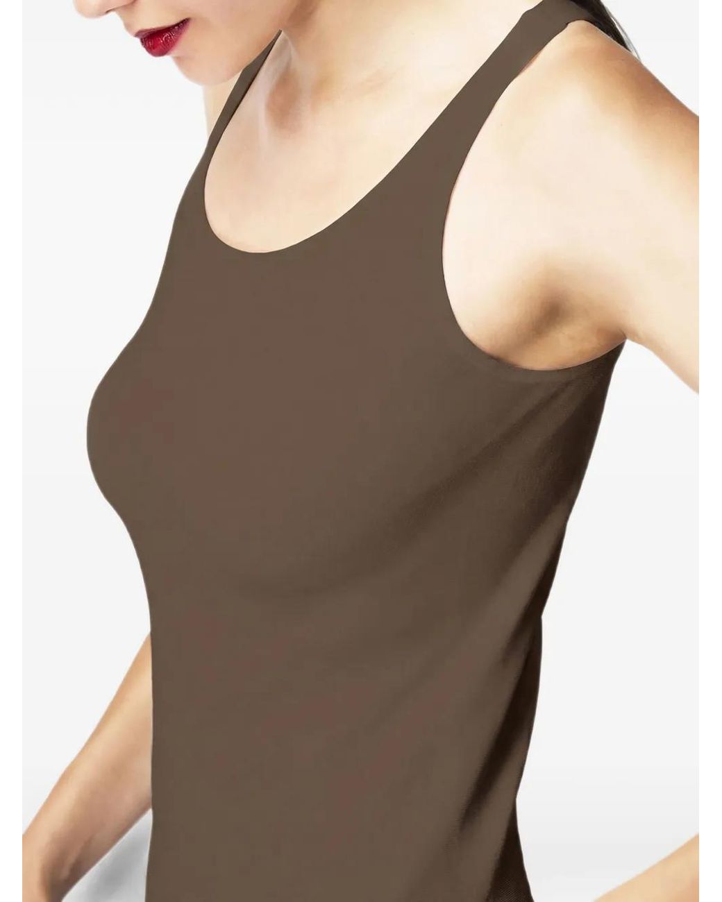 Wolford Brown Jamaika Circular-Knit Top