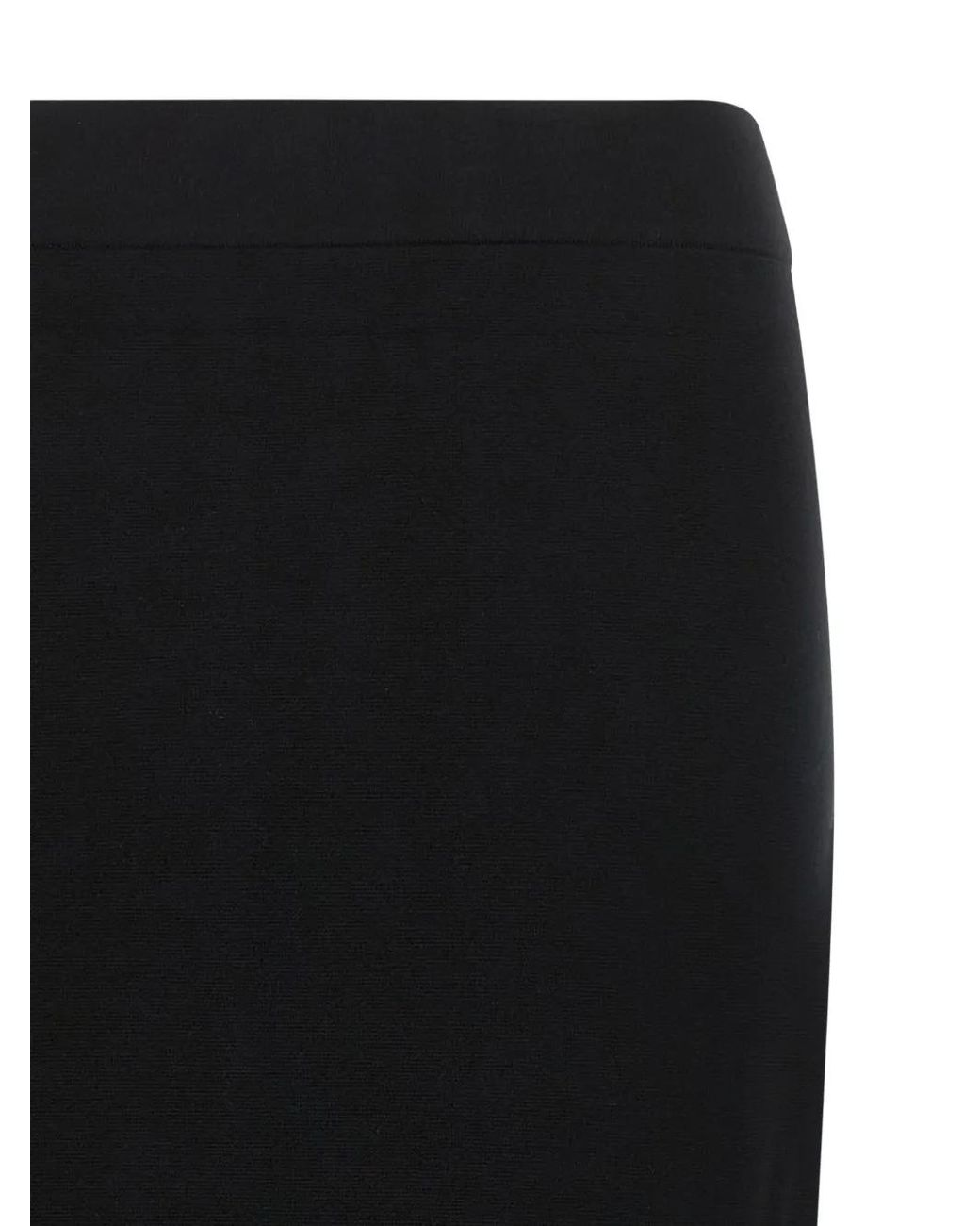 Max Mara Black Gamma Knit Midi Skirt