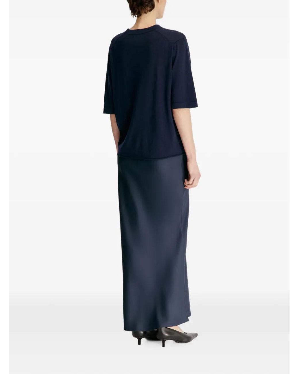 Loulou de Saison Black Nala Lds Cashmere T-Shirt
