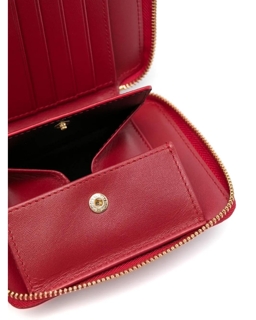 Comme des Garçons Red Leather Wallet for men