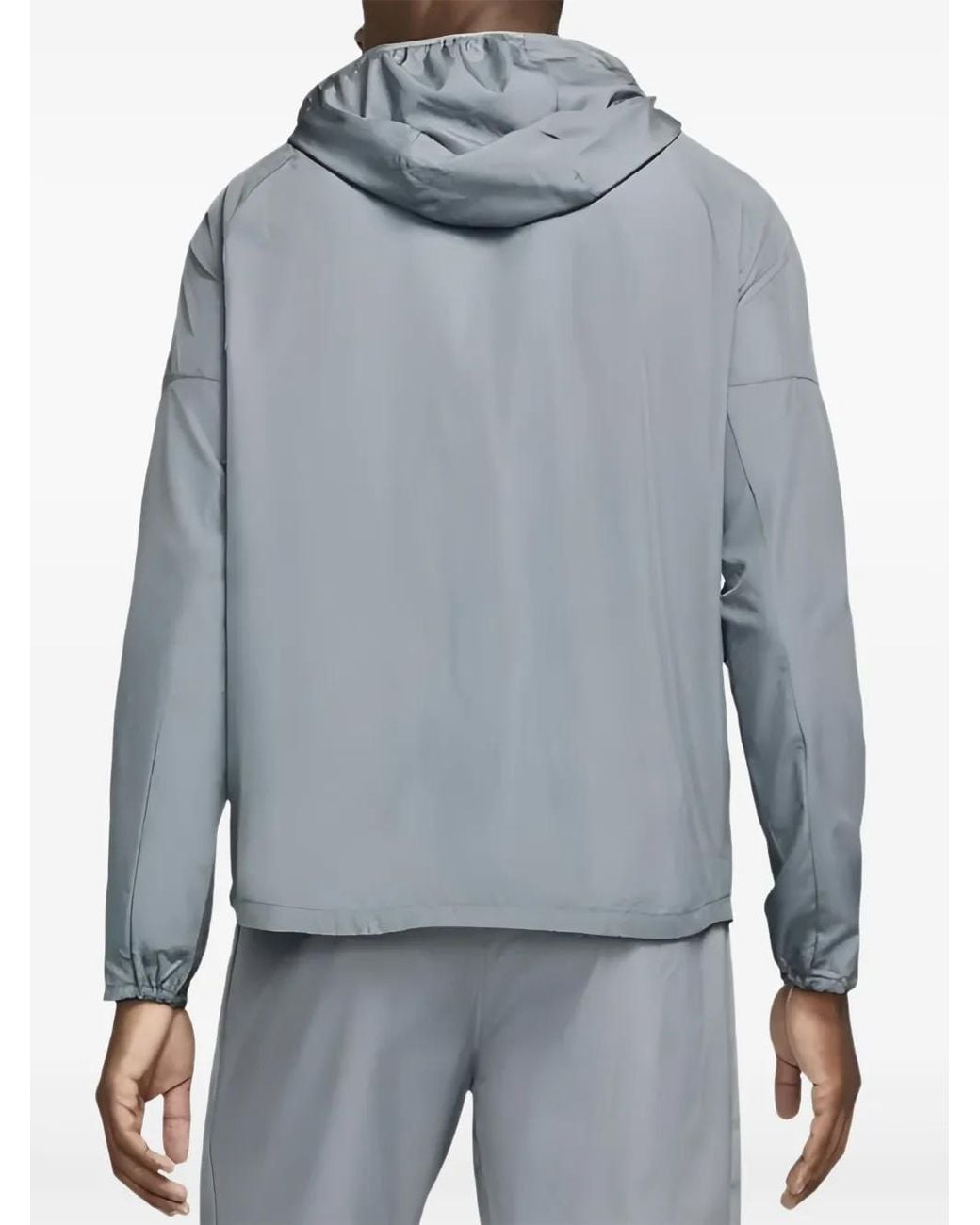 Nike Gray Miler Repel Hooded Jacket for men