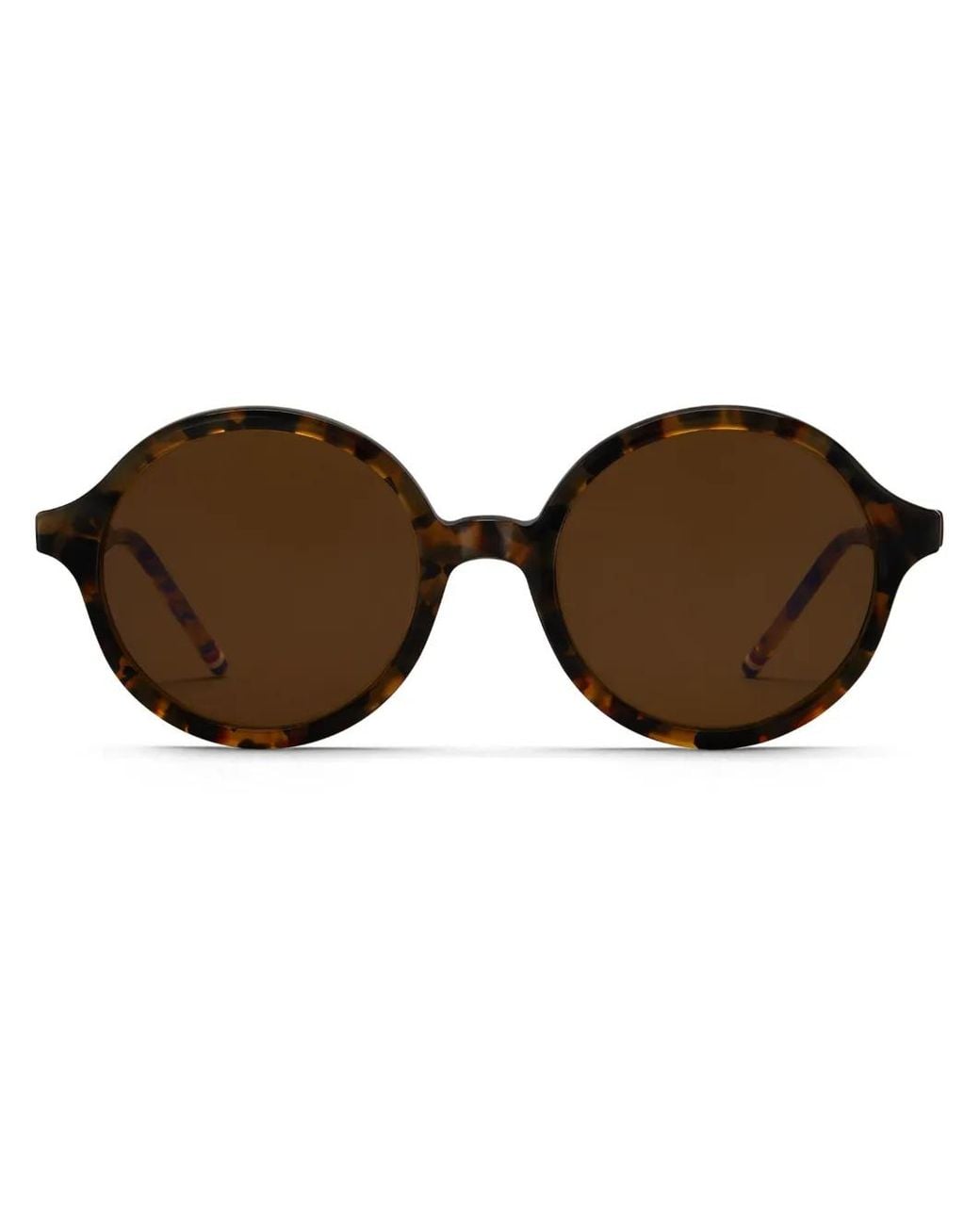 Thom Browne Brown Tortoiseshell Round-Frame Sunglasses