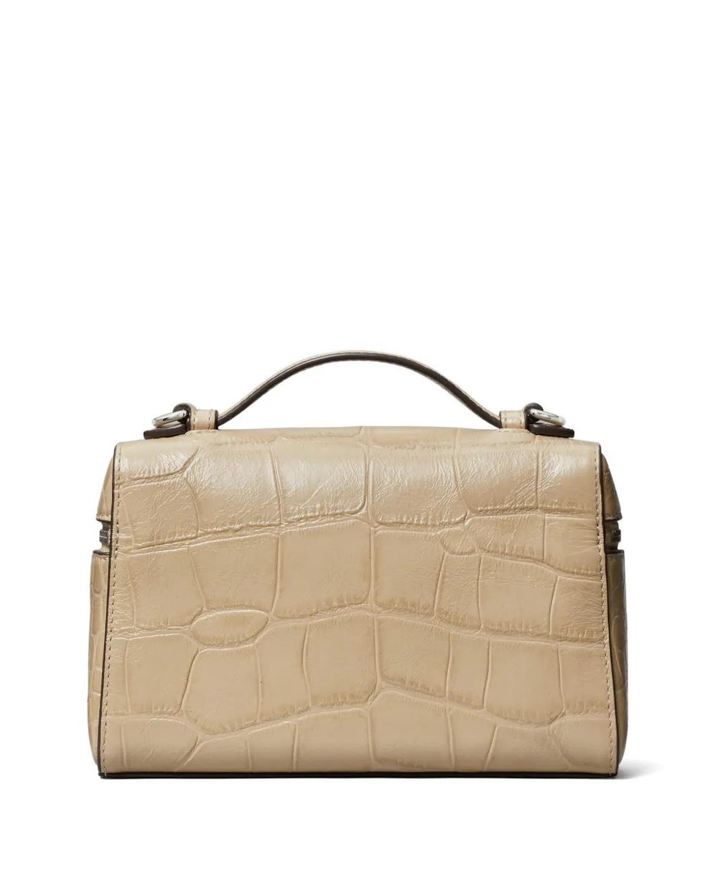 Tory Burch Natural Romy Croc-Effect Mini Bag
