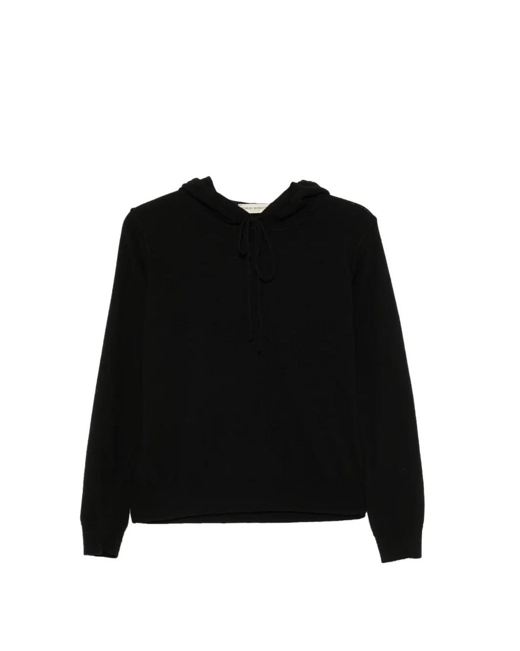 SERGIO MORETTI FIRENZE Black Drawstring-Fastening Hoodie