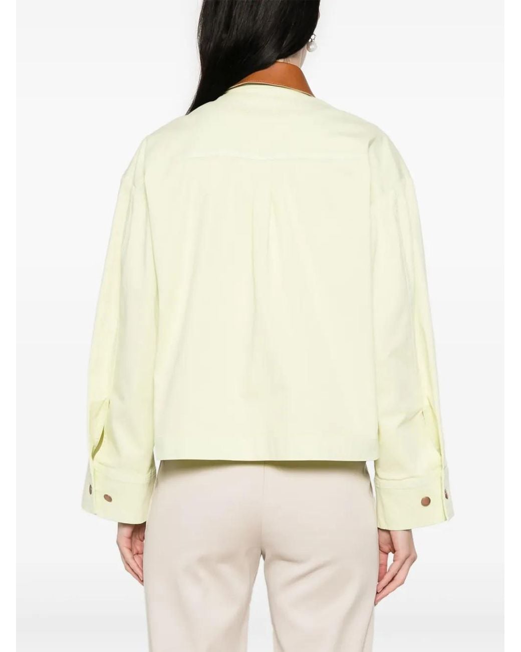 Forte_forte Natural Contrasting-Colour Jacket