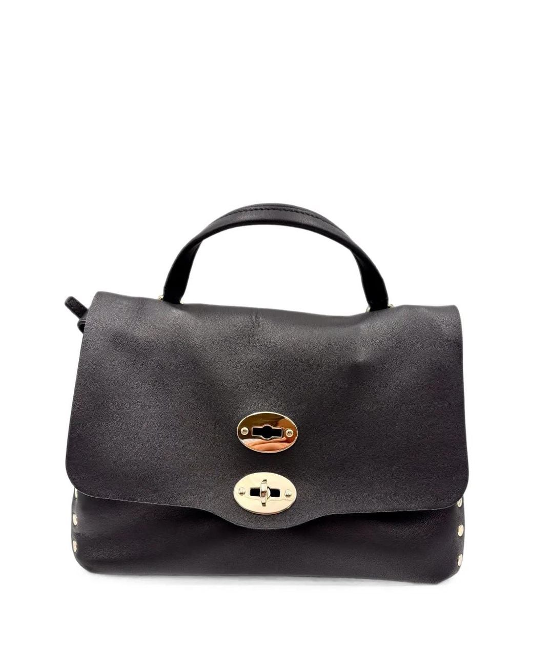 Zanellato Black Postina Heritage Tote Bag