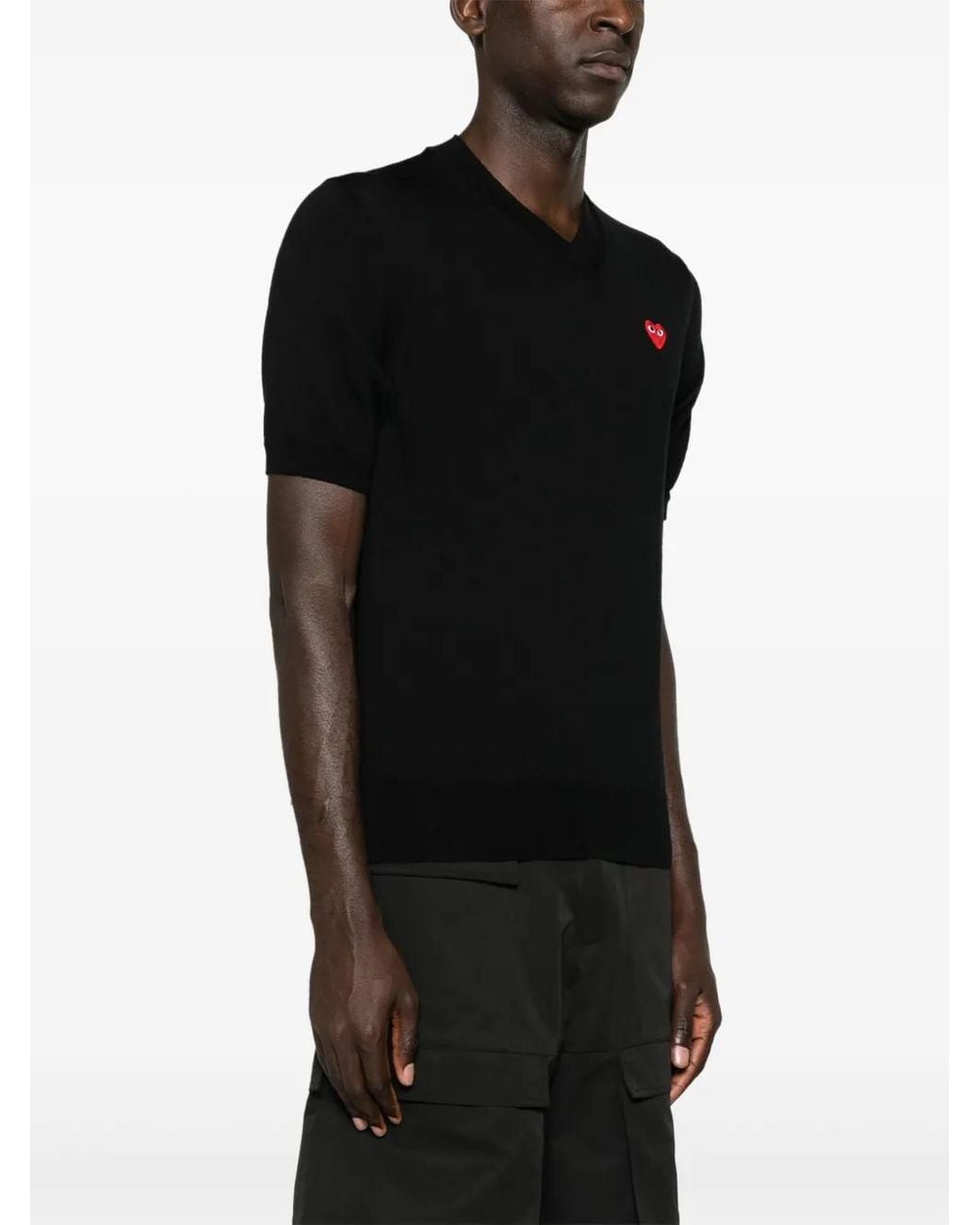 COMME DES GARÇONS PLAY Black Sweaters