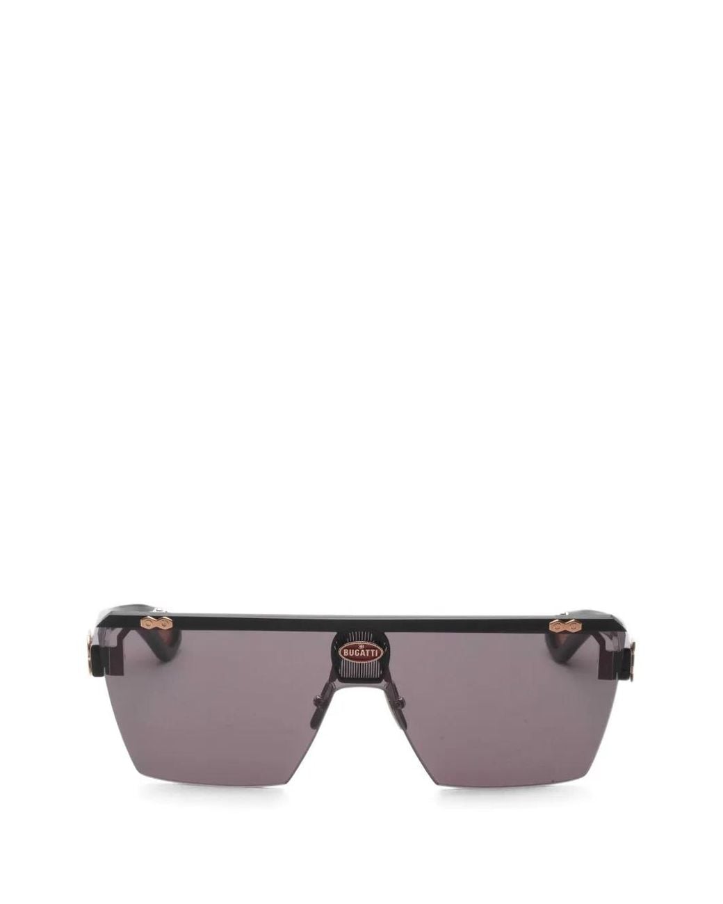 Bugatti Gray Geometric-Frame Sunglasses for men