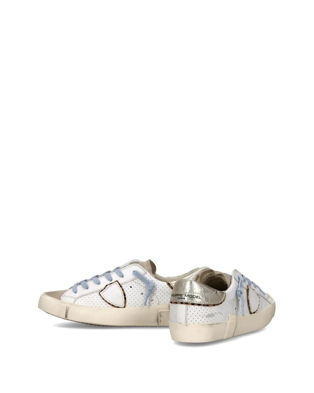 Philippe Model White Prsx Perforated Sneakers