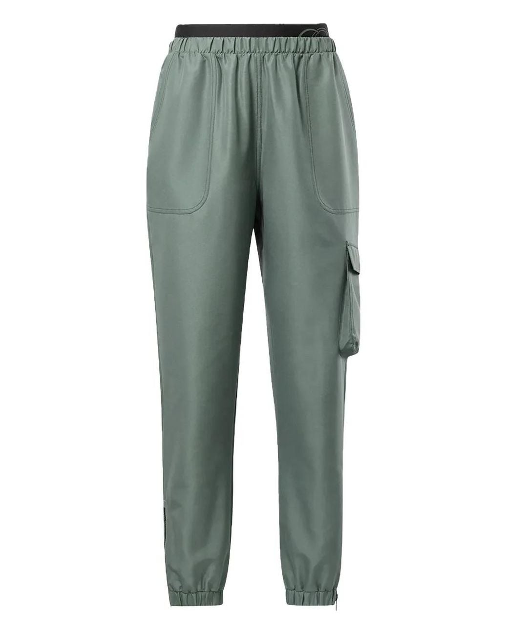 Reebok Green Cargo Track Trousers