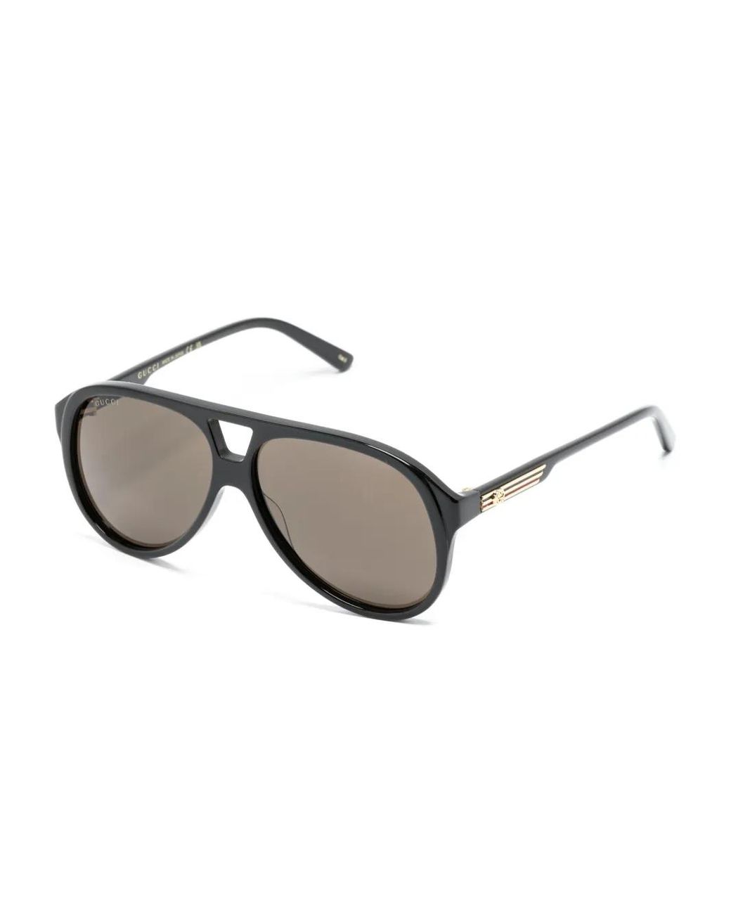 Gucci Gray Pilot-Frame Sunglasses for men