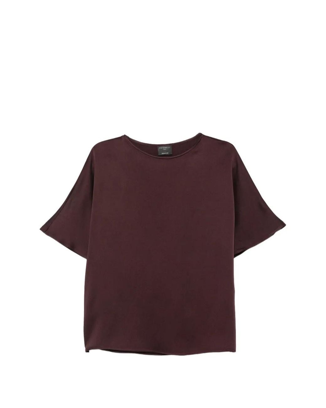 Antonelli Purple Angiolieri Satin-Finish Short-Sleeve T-Shirt