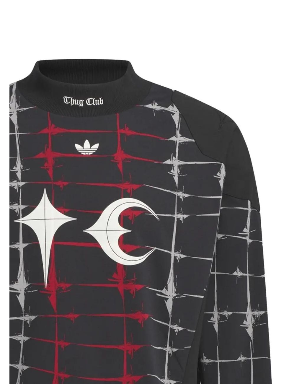 Adidas Black Thug Club Goalie T-Shirt Long Sleeve for men