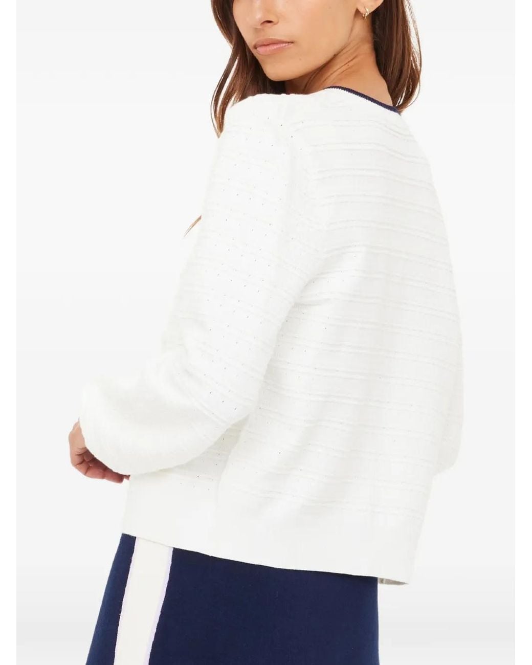 Cardigan Con Fiocco di The Upside in White