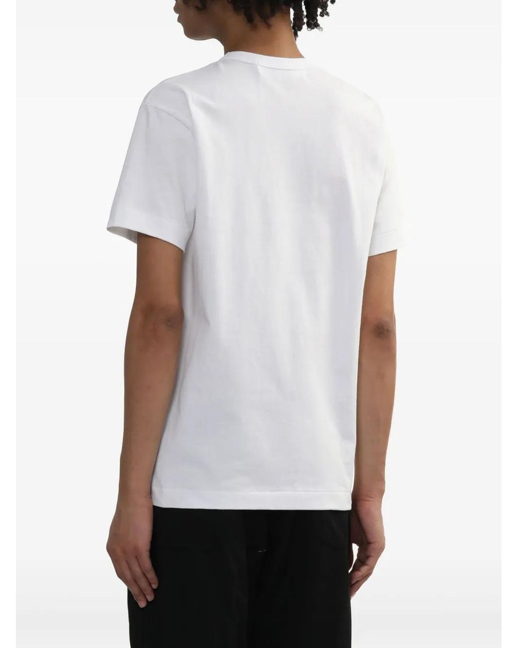 COMME DES GARÇONS PLAY White Heart-Print T-Shirt