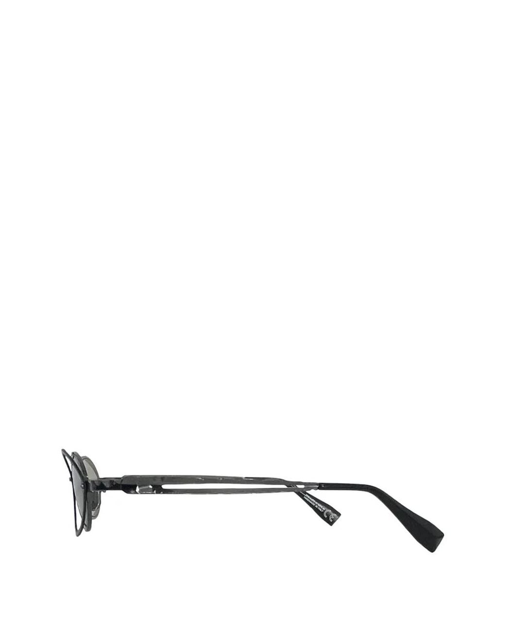 Kuboraum Metallic Oval-Frame Metal Sunglasses