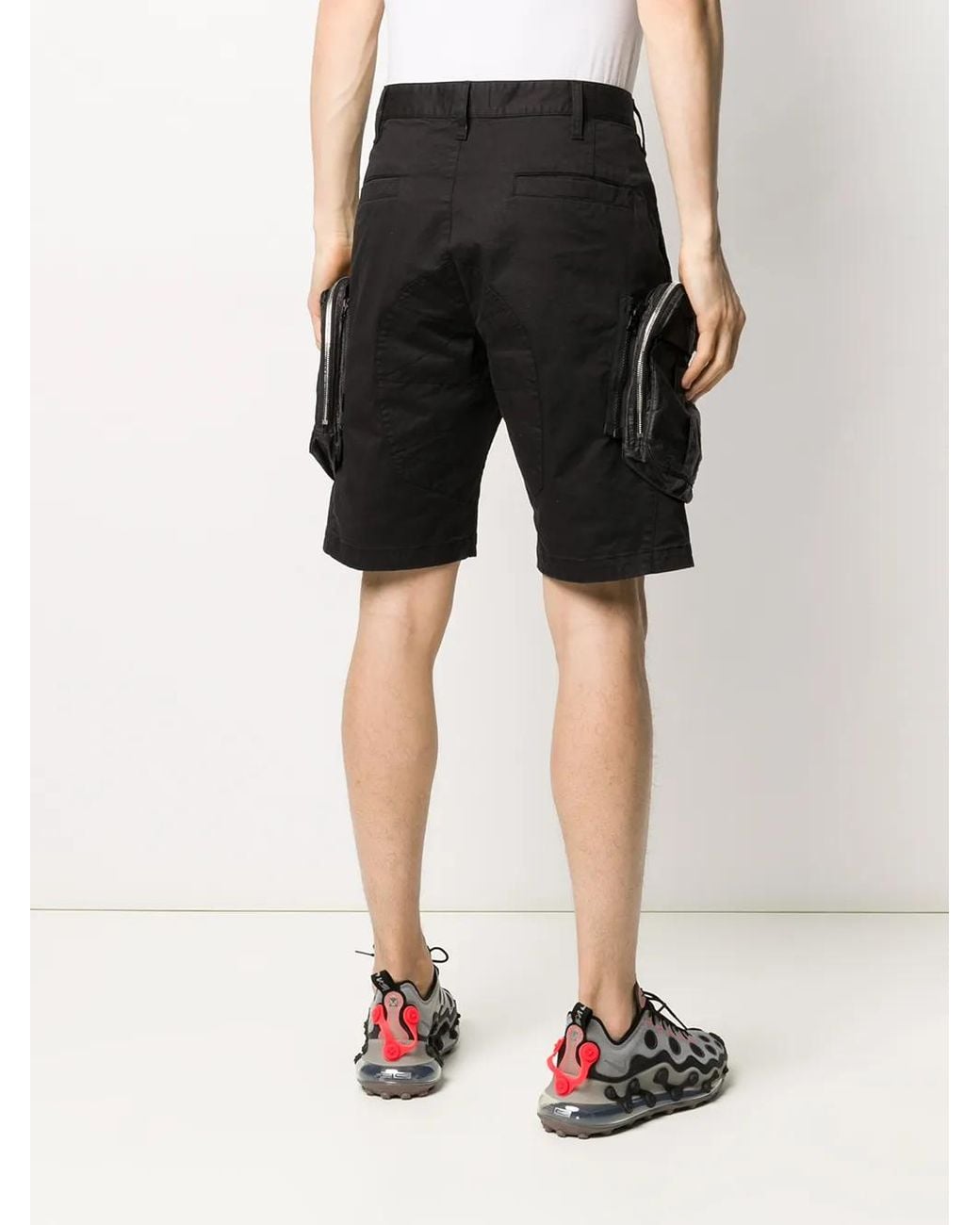 Stone Island Shadow Project Black Cargo Shorts for men