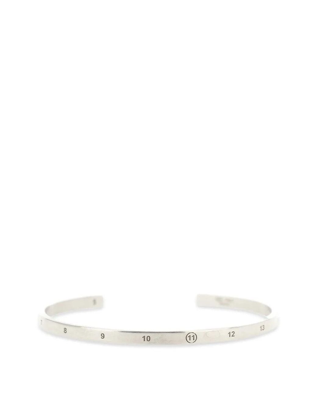 Maison Margiela White Numeric Logo-Engraved Bracelet
