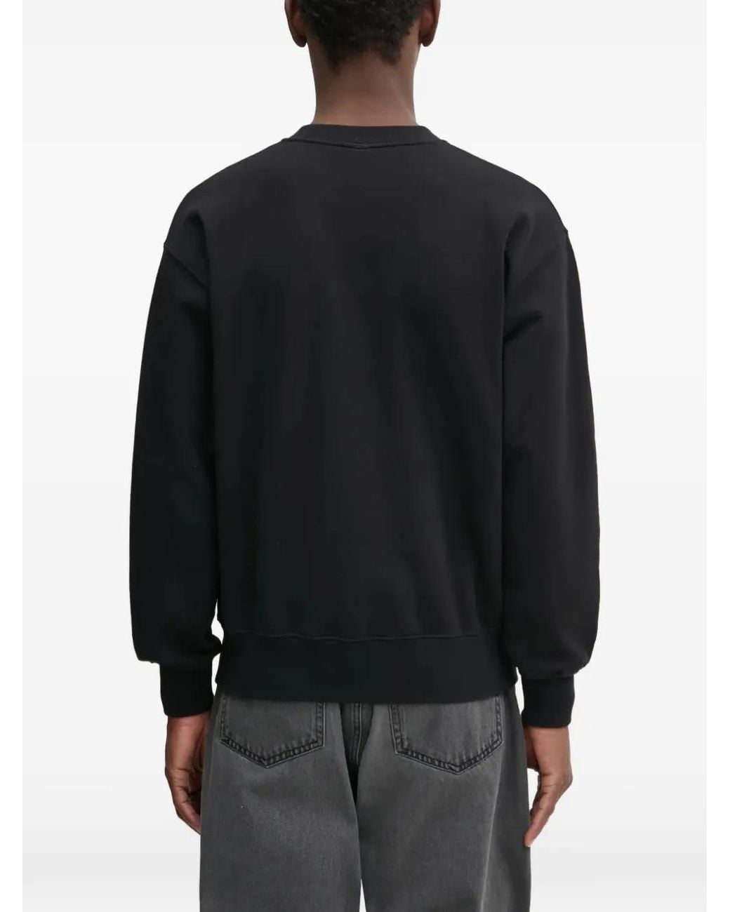 Aries Black No Problemo Crew-Neck Sweatshirt