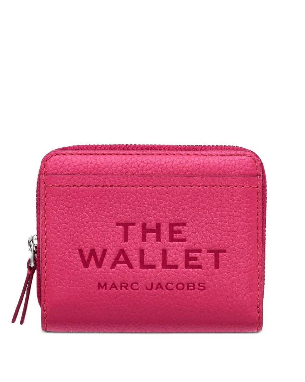 Marc Jacobs Pink The Leather Mini Compact Wallet
