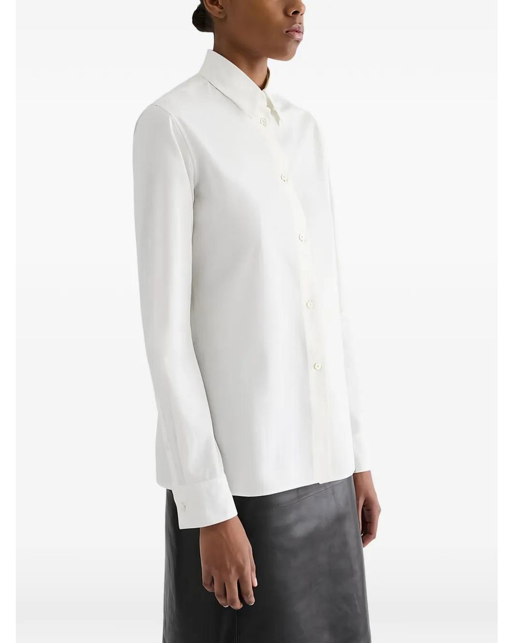 Jil Sander White Cotton Shirt