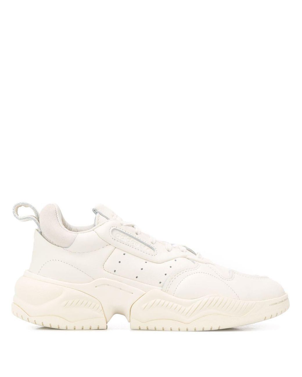 adidas Leather Chunky Sole Sneakers in White - Lyst