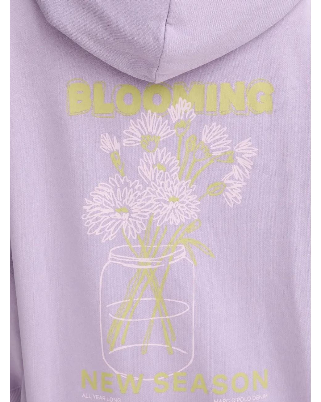 Marc O' Polo Purple Floral Graphic Hoodie