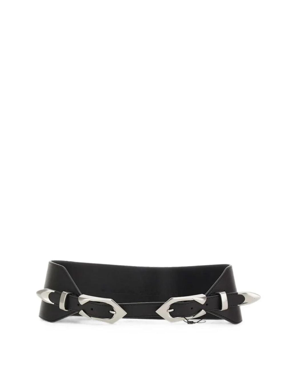 IRO White Double Cuff Leather Belt