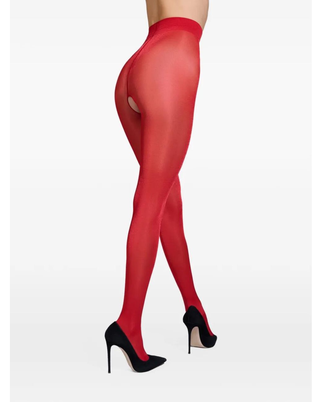 Scandale Pink Open Obsession Open-Crotch Tights