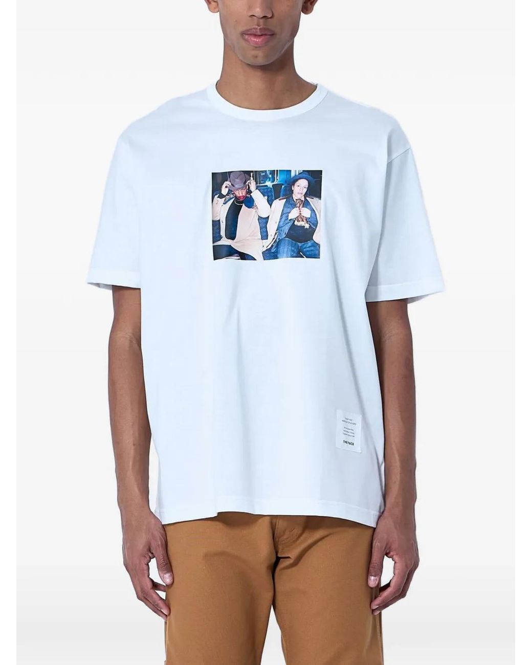 Junya Watanabe White Graphic-Print T-Shirt for men