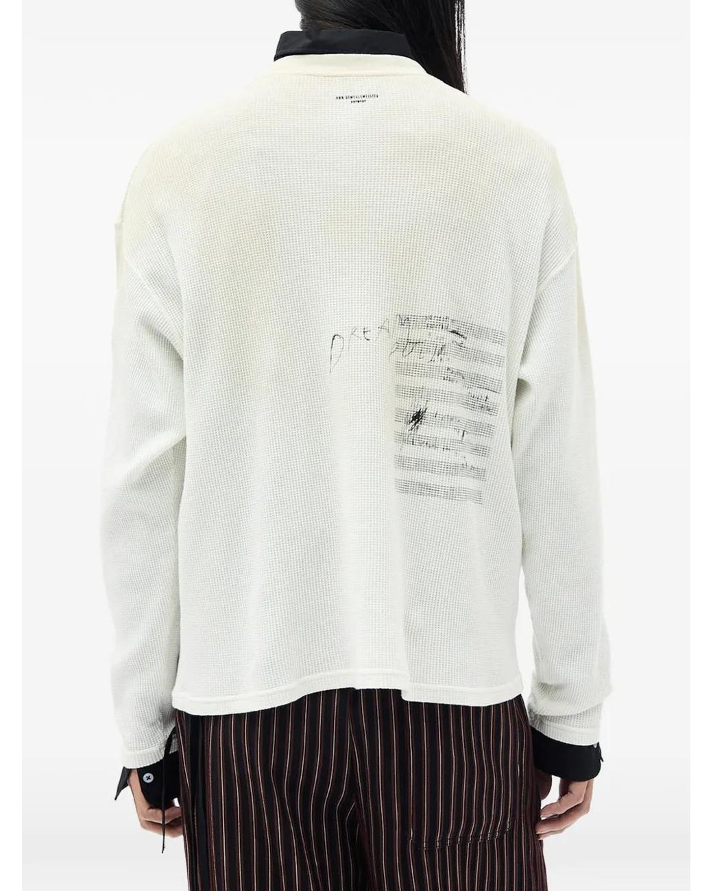 Ann Demeulemeester White Emil Long-Sleeve T-Shirt for men